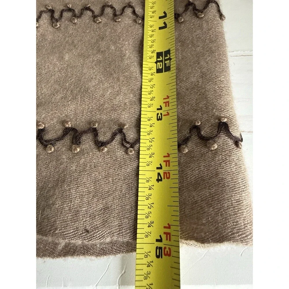 ✿ BAJRA Cashmere Silk Scarf Camel Handmade Nepal Designer Wrap